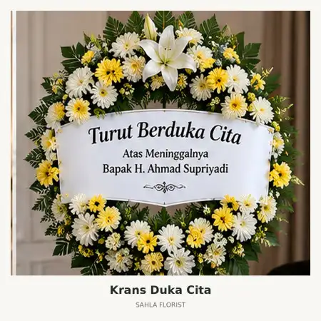 Krans Bunga Duka Empat Lawang